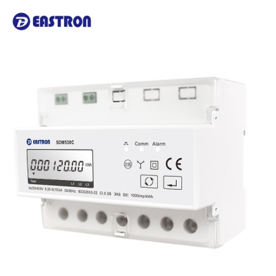 SDM530C MID Approved Remote Control Three Phase Multi-function Modbus Digital Din Rail Meter