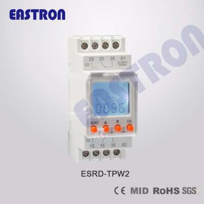 Double Channel Digital Time Switch, LCD Display, Backlit