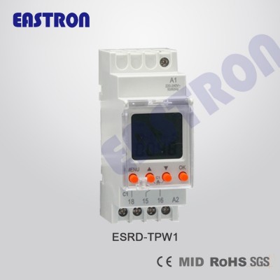 EASTRON Single Channel Digital Weekly Time Switch, LCD Display, Digital Switch, Backlit